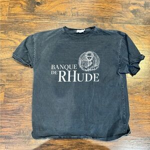 Rhude XL Black Graphic T-Shirt for Men(need gone asap!!!)